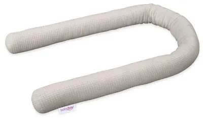 Produktbild von babybay Nestchenschlange Waffelpiqué 180 cm passend für alle Modelle, weißgrau