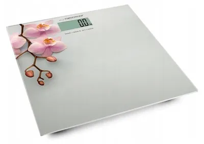 Obrázek produktu pro Esperanza, váha do koupelny, nosnost 180 kg, tvrzené sklo, ovládání dotykem, LCD displej, automatické vypnutí