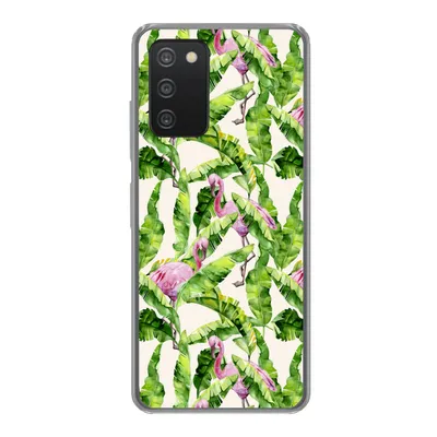 Produktbild von MuchoWow® Handyhülle Schutzhülle Hülle für Samsung Galaxy A53 5G Flamingo - Blätter - Muster Silikon Softcase Handy Hülle - Schutzabdeckung