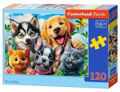 Image de Puzzle de 120 pièces. Selfie des animaux
