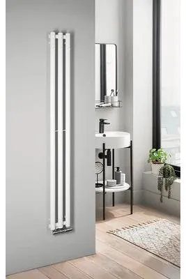 Obrázek produktu pro Designové topné těleso Sapho 180 x 20 x 140 mm připojení 1/2" dole uprostřed