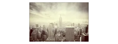 Produktbild von Muralo Fototapete Stadt NY 180 (B) x 120 (H) cm Vlies Tapete Wandtapete New York Wolkenkratzer Wohnzimmer Schlafzimmer moderne Wandbild Architektur Wand Dekoration
