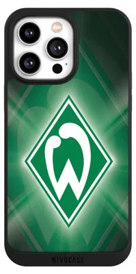 Produktbild von NIVOCASE Handyhülle für Apple iPhone 14 Pro Max  Hülle NIVOpure Case Schwarz Offizielles Lizenzprodukt SV Werder Bremen Wappen