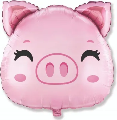 Produktbild von Flexmetal Folienballon Schwein 60 cm lose