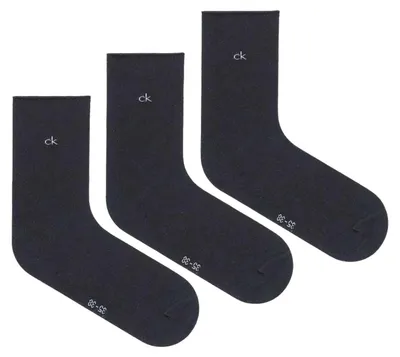 Image de Calvin Klein - Chaussettes pour femmes (lot de 3) NA726 (39,5 EU - 43 EU) (noir)