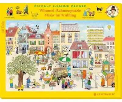 Produktbild von Wimmel-Rahmenpuzzle Frühling Motiv Markt