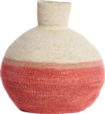 Immagine prodotto di Light & Living cestino BISIRA naturale con alghe rosa – Ø32x37,5 cm