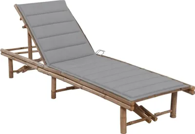 Productafbeelding van vidaXL Tuinstoel met ligvlak, bamboe