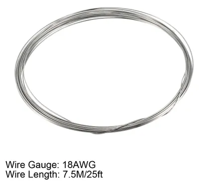 Produktbild von Heizdraht 1mm 18AWG Superfine Kabel FeCrAl Widerstandsdraht 25ft L?nge de