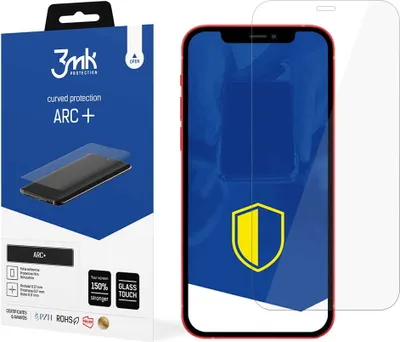 Produktbild von 3mk Display Schutzfolie ARC+ für Apple iPhone 12/12 Pro 0,17mm Self-Heal