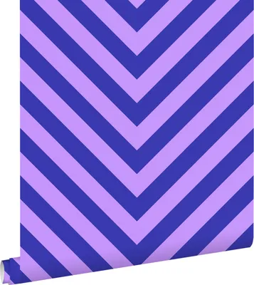Produktbild von ESTAhome Tapete Zickzackmuster Lila und Blau 50 x 900 cm