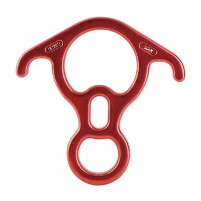 Imagen del producto de Mosquetón de anilla "Ochsenhorn" de 50 kN, de alta resistencia, diseñado para descensos en exteriores y reservado para rescate en escalada