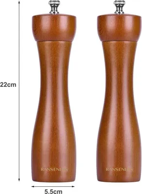 Produktbild von Famanu Salz- und Pfeffermühle - Set aus 2 Gewürzmühlen
