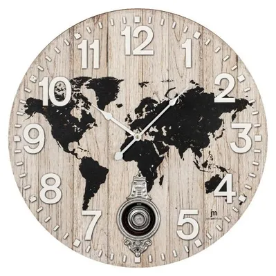 Produktbild von Lowell 21546 Wand- /Tischuhr Mechanische Uhr Rund Holz