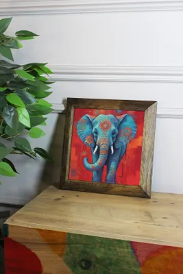 Image de Wallity, Ersytastablo45 - 26, Tableau décoratif encadré, Multicolore, 100 % PIERRE, 26 x 26 cm