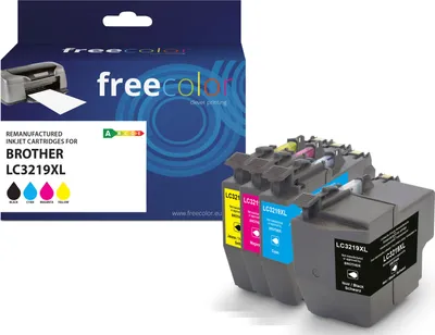 Produktbild von freecolor Patrone Brother LC3219XL Multipack BK/C/M/Y remanufactured - Wiederaufbereitet - Kompatibel