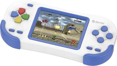Denver Gmp 295 Handheld Weiß Blau Spielekonsole Gaming Zubehör Konsole Spielware