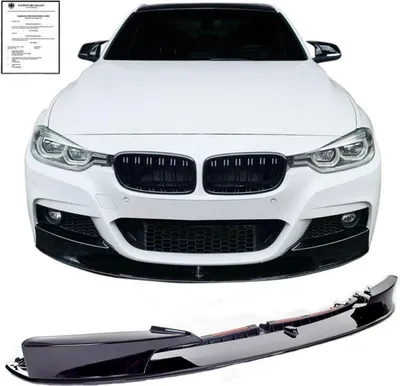 Produktbild von Front Spoiler Lippe Cup schwarz glänzend mit ABE passend für BMW 3er F30 F31 M