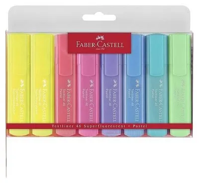 Obrázok produktu pre Zvýrazňovač FABER CASTELL 8ST Pastel FC 0 0 0
