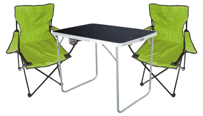 3-tlg Camping Set Gartenmöbel Campingtisch 2 Campingstuhl Klappstuhl