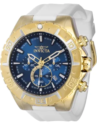 Zdjęcie produktu dla Invicta Aviator 37800 Zegarek Męski - Mechanizm Kwarcowy - Stal Nierdzewna z Niebieską Tarcza - 49 mm