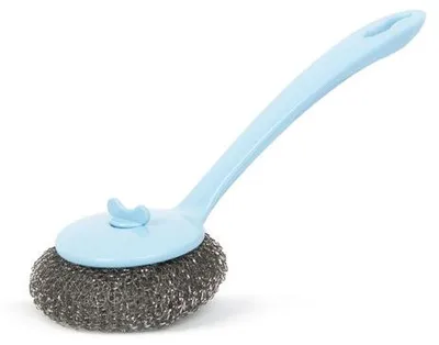 Immagine prodotto di Spazzola con manico in plastica, colore blu, dimensioni 28 x 9