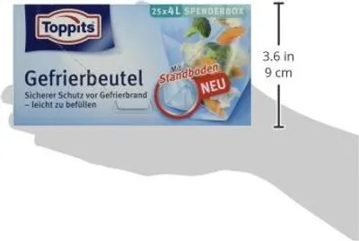 Produktbild von Vriesbeutel 4 Liter - 25 Stück - Transparent
