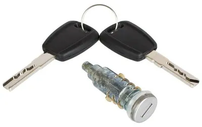 Productafbeelding van Deurslot, voorzijde, links of rechts, + 2 sleutels, voor Lancia Ypsilon, modeljaren 2003-2011