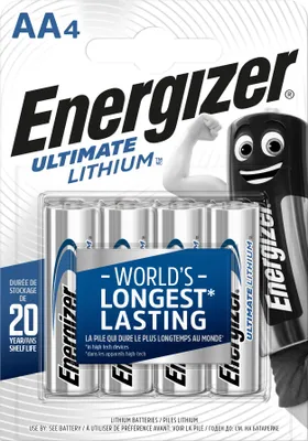 Immagine prodotto di Energizer FR/L91 Mignon al litio confezione da 4 pezzi in blister