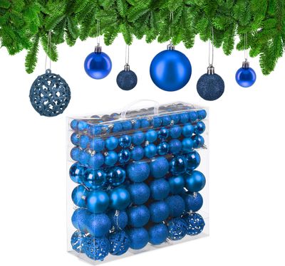 relaxdays Weihnachtskugeln im 150er Set