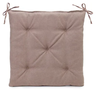 Produktbild von GÖZZE Darco Sitzkissen weiches atmungsaktives Chenille-Sitzkissen mit abriebfester Oberfläche Taupe 40 x 40 x 4 cm