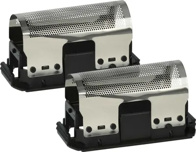 Produktbild von vhbw 2x Scherfolie kompatibel mit Braun Sixtant 2004, 2006, 2003 Elektrorasierer + Rahmen, schwarz/silber