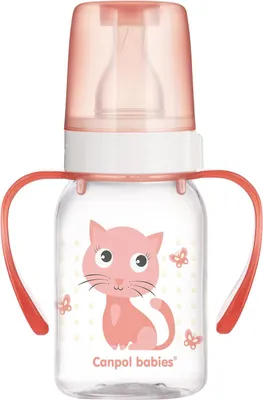 Obrázok produktu pre Canpol Babies, Farebná fľaša s uchytkami s farmou, 11/823, 120ml