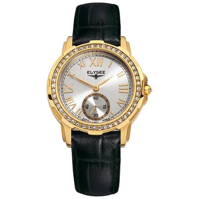 Immagine prodotto di Orologio da polso da donna Elysee 22004, cassa in oro, cinturino in pelle