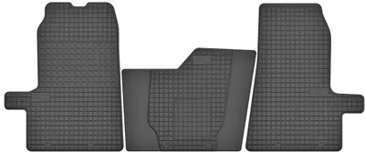Obrázek produktu pro Gumové rohože vhodné pro Ford Transit VII (2006-2016) Sada gumových rohoží černá + zátka