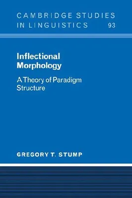 Produktbild von Inflectional Morphology