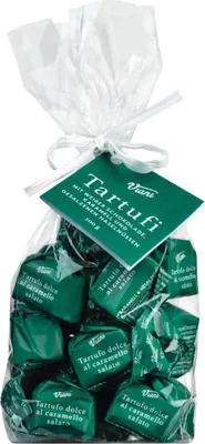 Produktbild von Viani helle Schokoladentrüffel mit Karamell und gesalzenen Haselnüssen 200g