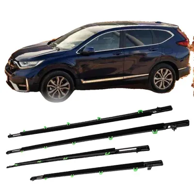 Obrázek produktu pro Těsnicí lišty na okna pro Honda CR-V 2007-2011, odolné, vyrobené z gumy a hliníku, snadná instalace, snižují hluk,