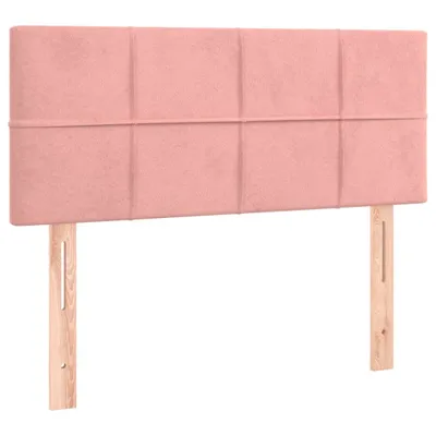Image de vidaXL Tête de lit rose 90x5x78/88 cm velours