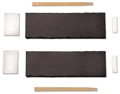 Produktbild von Sushi-Set - 8-teilig mit Schieferplatten