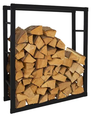 Immagine prodotto di Portalegna per legna da ardere - Per interno ed esterno - Nero - 80 x 100 x 25 cm