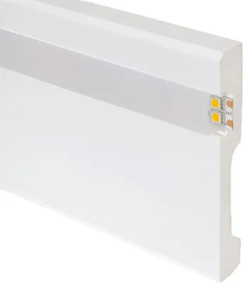 Produktbild von Fussleiste Für LED Streifen Classic mit durchgehender Abdeckung 2 m