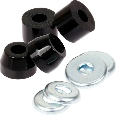 Produktbild von Longboard Lenkgummis Schwarz 90A Härte (Bushings) für zwei Achsen 2847
