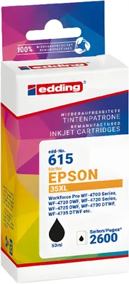 Produktbild von Tintenpatrone EDD-615 ersetzt Epson T35XL (T3591)