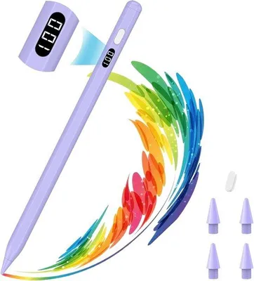 Immagine prodotto di Penna stilo con indicatore LED di carica e sensibilità all'inclinazione per iPad, ricarica rapida USB-C, colore abbinato