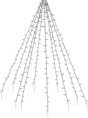 Image de Éclairage de Noël avec 360 lumières LED pour arbre ou mât de drapeau