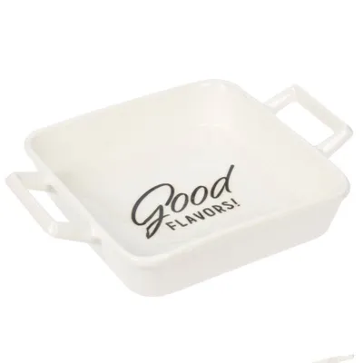 Image de Plat à gratin en porcelaine 20x12cm