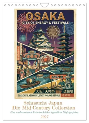 Produktbild von Sehnsucht Japan - Die Mid-Century Collection (Wandkalender 2027 DIN A4 hoch), CALVENDO Monatskalender
