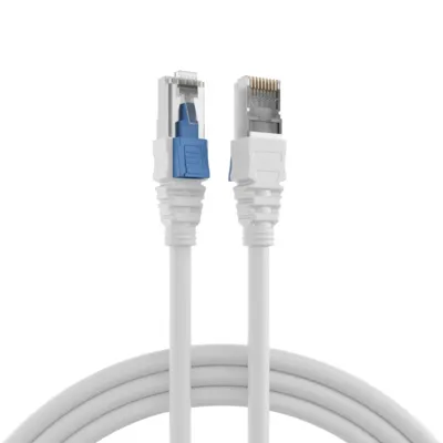 Imagen del producto de Cable de conexión RJ45 Cat.6A S/FTP LSZH BC AWG26, blanco, de 3 metros. Fabricante: EFB Elektronik (K5539WS.3)