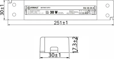 Produktbild von PLV LED-Netzteil 30W, 12V | IP20 Schutzart | Kompakt, Effizient & Sicher, Trafo für LED-Beleuchtung
